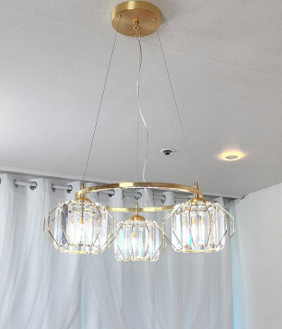 프리지아 3등 (원형링) 크리스탈식탁등 식탁전등