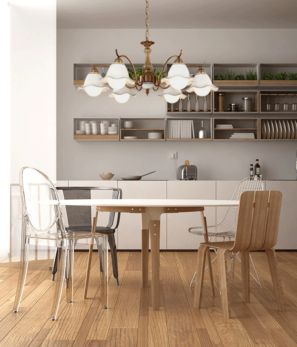 채널 5등, 6등 펜던트조명 도자기식탁등 LED식탁조명