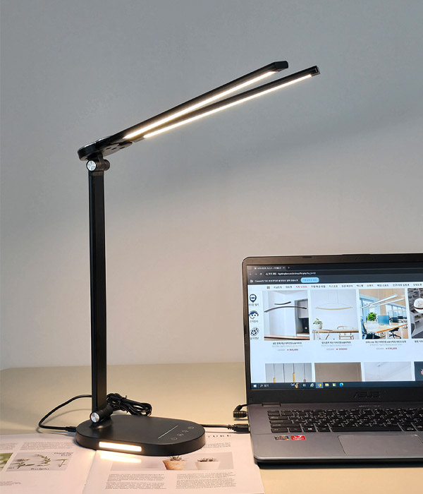 하퍼 학생스탠드 서재 독서등 (화이트, 블랙)